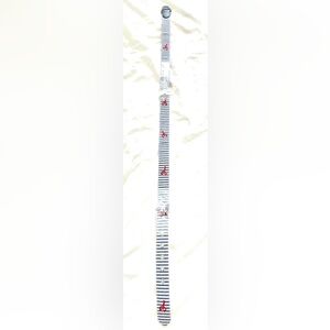 🦞 Brand New 42” Talbots Striped Nautical Belt with Red Lobster Embroidery NWT ⚓️